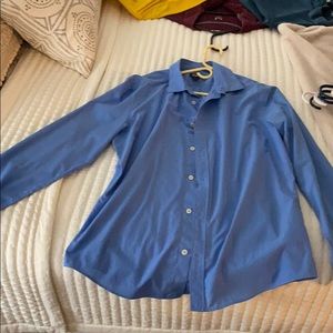 Blue button down shirt
